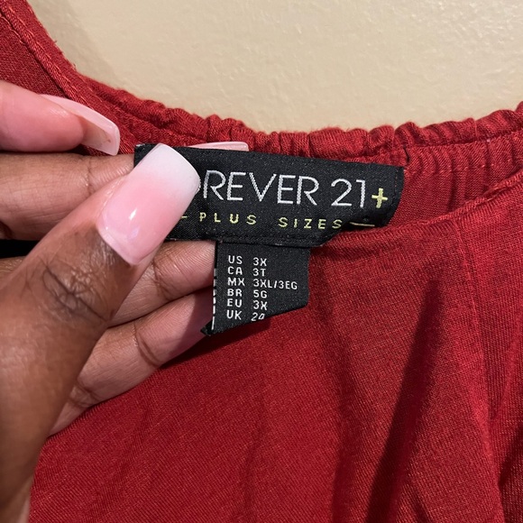 Copper Ruffle Top Maxi - Picture 3 of 4